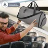 COSTWAY 2v1 príručná taška a taška na odevy, 50L Náhľad obrázku produktu 2