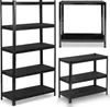Metall-Lagerregal 180 x 90 x 40 cm Humberg HR-851 schwarz Produktbild-Vorschau 1