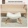 HOMCOM Repose pied salon ottoman pouf salon tabouret de Voir les images du produit 3