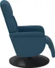 Sillón reclinable con reposapiés, color azul, tapizado en Vista previa de la imagen del producto 4