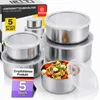 Lebensmittelbehälter mit Deckel 5-tlg Lunchbox Set aus Produktbild-Vorschau 1