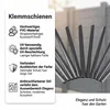 Clip per guide di fissaggio Schermo privacy in PVC - Anteprima dell’immagine prodotto 2