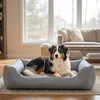 4L Textil Mario Orthopädisches Hundebett aus Kunstleder Produktbild-Vorschau 3