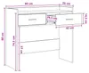 vidaXL Tavolino da salotto bianco 90 x 35 x 80 cm in Anteprima dell’immagine prodotto 8