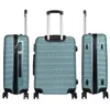 ABS Kofferset 3-teilig Malaga Gepäckset Trolley türkis Produktbild-Vorschau 3