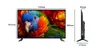 A television with dimensions shown, displayed from the front and side. Náhled obrázku produktu