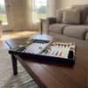 Relaxdays Backgammon Koffer, mit Zubehör, HxBxT: 5,5 x 36 x Produktbild-Vorschau 3