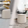 HOMCOM 2er Sitzhocker Ottomane mit Stauraum Fußhocker Produktbild-Vorschau 7