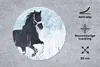MuchoWow® Mauspad Mousepad Pferd - Schnee - Winter 30x30 cm Produktbild-Vorschau 2