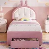 Lit bébé INONEFT, modèle matelas 90x200 cm, avec tête de Voir les images du produit 3