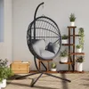 Design Hängesessel-Gestell Schwarz Stahl, Produktbild-Vorschau 1