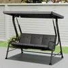 Outsunny Hollywoodschaukel 3-Sitzer Gartenschaukel Produktbild-Vorschau 9