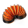 A flexible, orange and black ventilation hose is shown against a white background. Podgląd zdjęcia produktu
