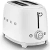 Smeg TSF01WHMEU 50's Style 2-Schlitz-Toaster, Mattweiß Produktbild-Vorschau 25