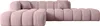 ALTDECOR Ecksofa in L-Form OLEA-L2 - 289x176x71 cm Rosa - Produktbild-Vorschau 2
