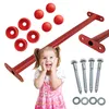 4iQ 5x Metall Turnstange 60 cm Kinder Rot – Set Reckstangen Produktbild-Vorschau 1