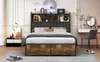 Doppelbett mit Stauraum 140x200cm, USB-Anschluss, Produktbild-Vorschau 1