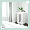 Comodino Relaxdays, A x L x P: 88 x 50 x 40 cm, 5 cassetti, Anteprima dell’immagine prodotto 3
