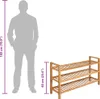 vidaXL Scarpiera a 3 ripiani 100x27x60 cm in legno Anteprima dell’immagine prodotto 5
