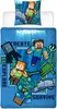 A Minecraft-themed duvet cover and pillowcase set with an underwater scene featuring characters and sea creatures. Produktbild-Vorschau
