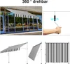 Jiubiaz tenda da sole per balcone braccio pieghevole tenda Anteprima dell’immagine prodotto 6