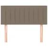 Kopfteil Taupe 100x5x78/88 cm Stoff Produktbild-Vorschau 3