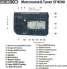 Métronome Seiko STH-200 avec fonction accordeur avec tissu Voir les images du produit 7