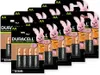 Multiple packs of Duracell AA rechargeable batteries are displayed in a staggered arrangement. Produktbild-Vorschau