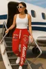Damen Jogging-HOSE | Monte Carlo 592 Rot/Weiß XL Produktbild-Vorschau 5