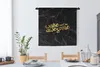 MuchoWow® Wandteppich Wandbehang Zitat - Cool - Gold - Produktbild-Vorschau 2
