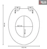 Premium MDF Toilettensitz WC-Sitz mit Absenkautomatik Produktbild-Vorschau 7