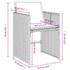 Design 13-tlg. Garten-Essgruppe mit Kissen Schwarz Poly Produktbild-Vorschau 9