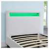 Polsterbett MANDALAY mit LED Beleuchtung Einzelbett Produktbild-Vorschau 2