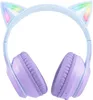 A pair of cat-ear headphones with LED lights. Podgląd zdjęcia produktu