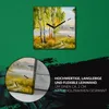 Coloray Uhr auf Leinwand 30x30 cm Wand Uhr Dekoration Produktbild-Vorschau 5