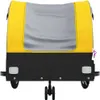 vidaXL Fahrradanhänger Schwarz und Gelb 30 kg Eisen Produktbild-Vorschau 5