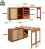 Sweiko Table haute pivotante à 360° (corps principal : 107 Voir les images du produit 3