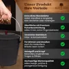 BLACK OAK Asche-Kübel Katla 15 L schwarz – Aschebehälter Produktbild-Vorschau 4