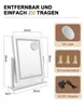 Specchio da trucco a LED ZMH con illuminazione, 25×30 cm, 3 Anteprima dell’immagine prodotto 4