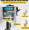 Cutaway view of an ice cream machine showing internal components and examples of ice cream before and after puffing. Náhľad obrázku produktu