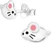 Kinder Ohrringe Ohrstecker 925 Sterling Silber mit Maus Produktbild-Vorschau 1