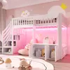 Lit superposé Merax 90 x 200 cm avec armoire de rangement, Voir les images du produit 3