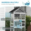 Vogelvoliere mit 3 Tš¹ren, Haus und Schale, Holz und Produktbild-Vorschau 6