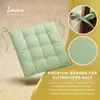 Lavea® Sitzkissen 40x40 cm - 4er Set,  mit Stoffbändern – Produktbild-Vorschau 7