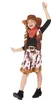 A young girl wearing a cowgirl costume and posing. Produktbild-Vorschau