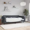 vidaXL Łóżko dzienne ciemnoszare 100x200 cm aksamitne Podgląd zdjęcia produktu 2