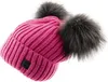 Stylische Wintermütze mit Doppel-Bommel mit Innenfutter Produktbild-Vorschau 2