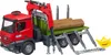 BRUDER MB Arocs Holztransport LKW mit Ladekran, Greifer und Produktbild-Vorschau 2