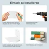 6 Stück Unsichtbares Bücherregal, Schwebendes Bücherregal Produktbild-Vorschau 8