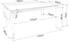 Esstisch PREDRAG – 180x90, schwarz / Chrom Produktbild-Vorschau 5